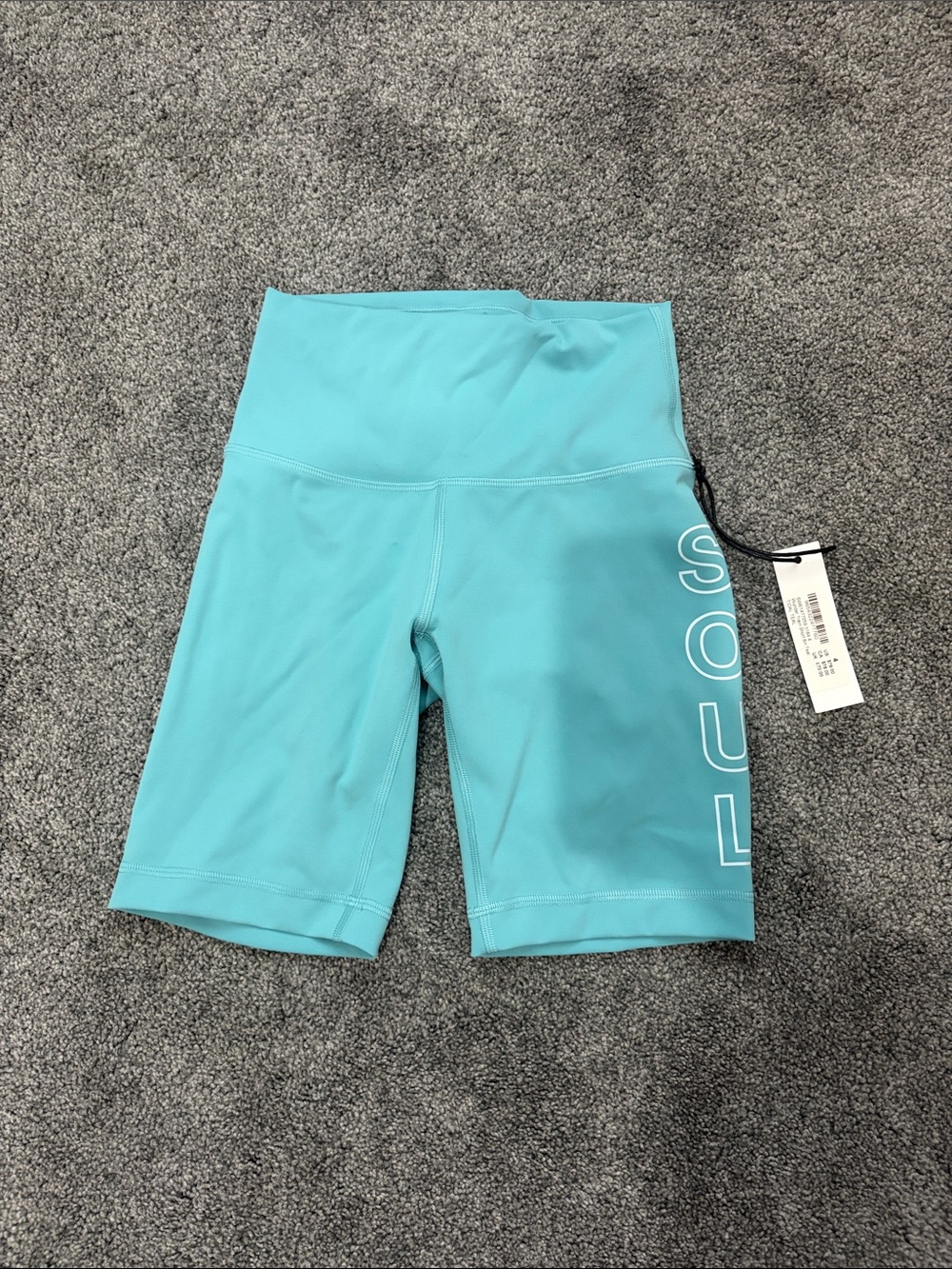 LULULEMON: SoulCycle High-Waist Aqua Bike Shorts